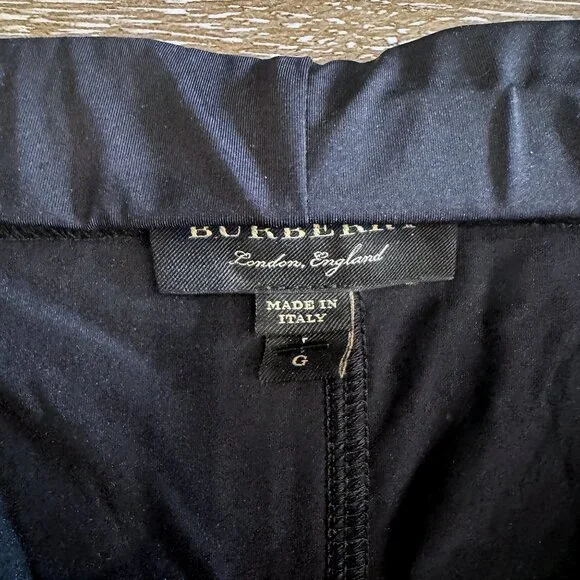 Burberry Black Bondage Strap Leggings